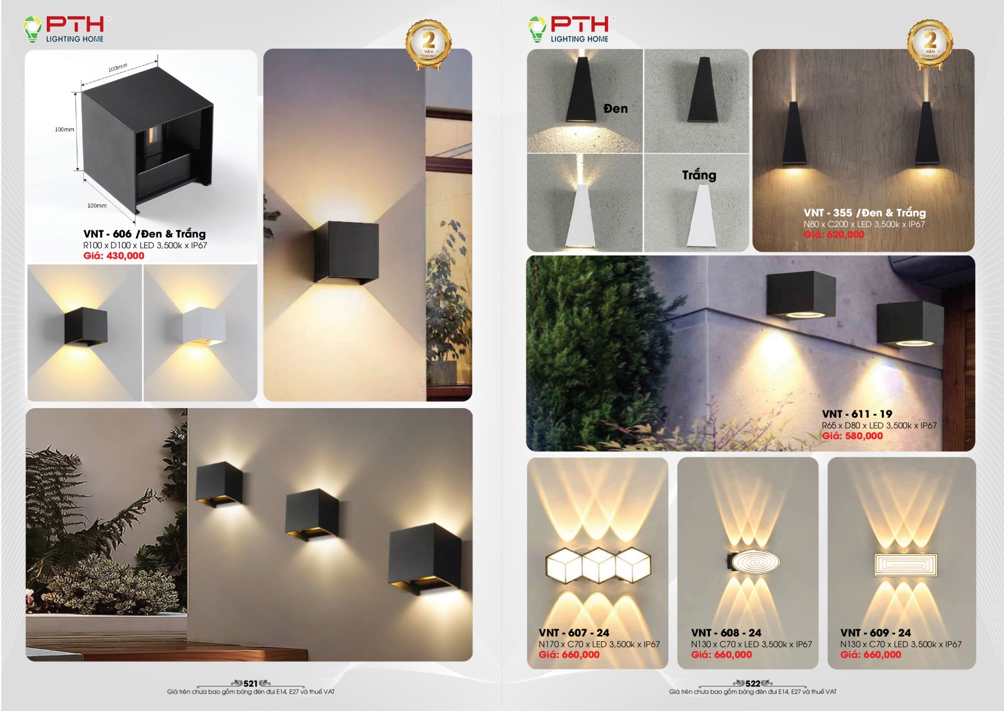 Bảng giá đèn trang trí PTH Lighting Home 2026